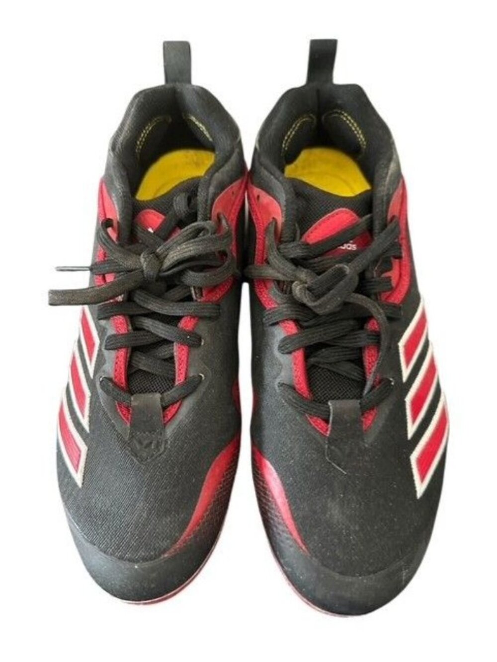 Adidas ICON 6 Metal Baseball Cleats ‘Power Red Black’ FV9348 Men's 9 New / Other - Picture 4 of 11